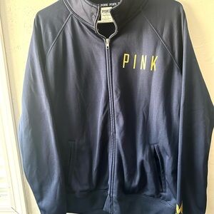 Brewers Baseball Victoria's Secret PINK Navy Zip Up Women’s Size Large